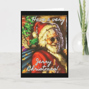 Carte Joyeux très Jerry Noël Garcia Santa vacances