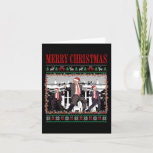 Carte Joyeux Trumpmas - Père Noël Donald Trump Danse 