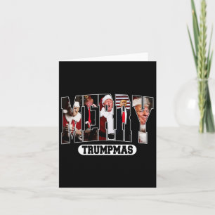 Carte Joyeux Trumpmas Père Noël Trump Chemise de Noël Dr