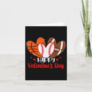 Carte Joyeux Valentines Day Chemises Garçons Basketball