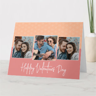 Carte Joyeux Valentines Jour 3 Motif de coeur photo