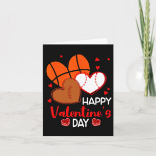 Carte Joyeux Valentines Jour de baseball de baseball de
