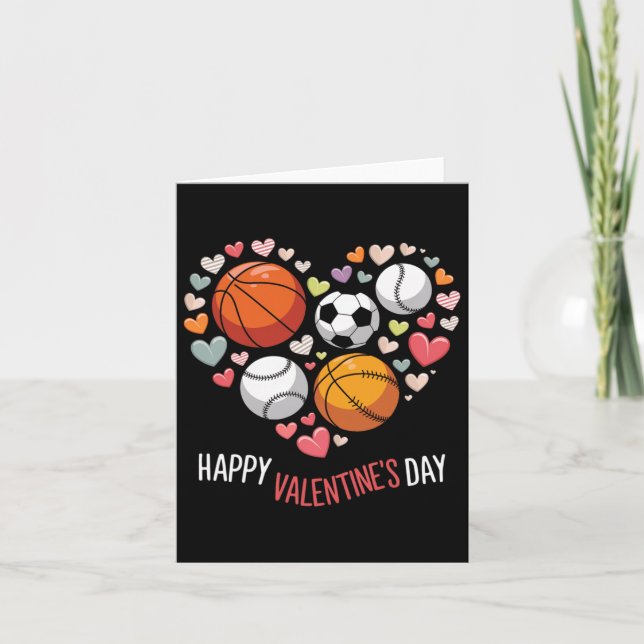 Carte Joyeux Valentines Jour de baseball de baseball de  (Devant)