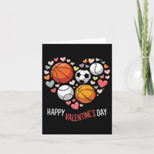Carte Joyeux Valentines Jour de baseball de baseball de 