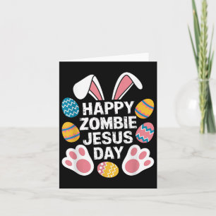 Carte Joyeux Zombie Jésus Jour de Pâques Zombie