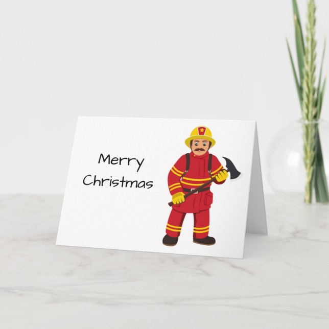 CARTE * JOYEZ NOËL* À MON ***FAVORITE FIREMAN*** (Devant)