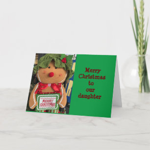 CARTE JOYEZ NOËL À VOUS * FILLE BÉBÉ*