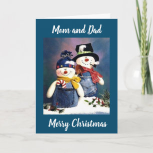 CARTE JOYEZ NOËL AUX PARENTS QUI "GOLF"