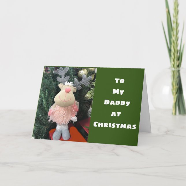 CARTE **JOYEZ NOËL DADDY** DE LA FILLE (Devant)