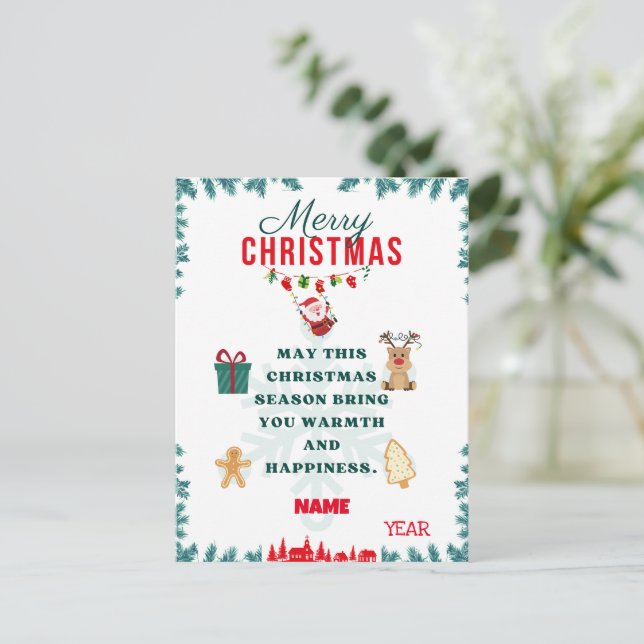 CARTE JOYFUL CHRISMAS (Debout devant)