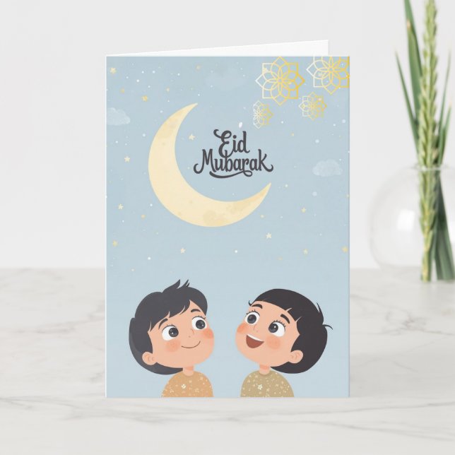 Carte Joyful Eid al-Fitr Design (Devant)