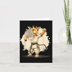 Carte Judo Girafe Nature Kickboxing Taekwondo Arts Marti