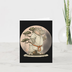 Carte Judo Hippo Nature Kickboxing Taekwondo Arts Martia