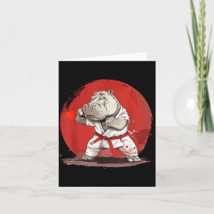 Carte Judo Hippo Nature Kickboxing Taekwondo Arts Martia