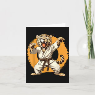Carte Judo Léopard Nature Kickboxing Taekwondo Martial