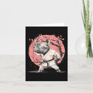 Carte Judo Rhino Nature Kickboxing Taekwondo Arts Martia