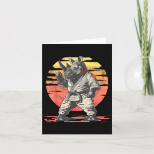 Carte Judo Rhino Nature Kickboxing Taekwondo Arts Martia