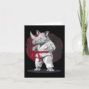 Carte Judo Rhino Nature Kickboxing Taekwondo Arts Martia