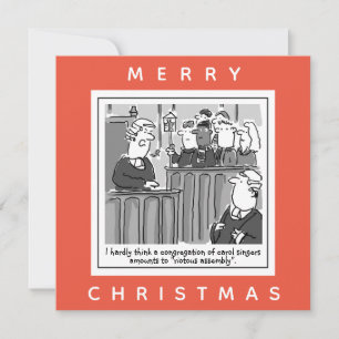 Carte Juge de la Cour défend les chanteurs de Noël