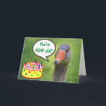Carte Jugement Goose Funny Anniversaire<br><div class="desc">Carte bête avec une oie critique et un gâteau d'anniversaire avec beaucoup de bougies. Humour d'anniversaire classique ! Personnalisez les messages et amusez-vous. Merci de chercher ! Photo ©Christine Greenspan</div>