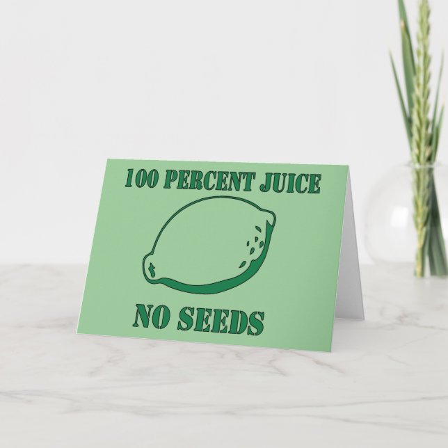 Carte Juice No Seeds (Devant)