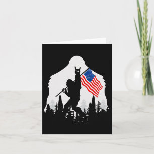 Carte Juillet Chemise Bigfoot Sasquatch États-Unis Drape