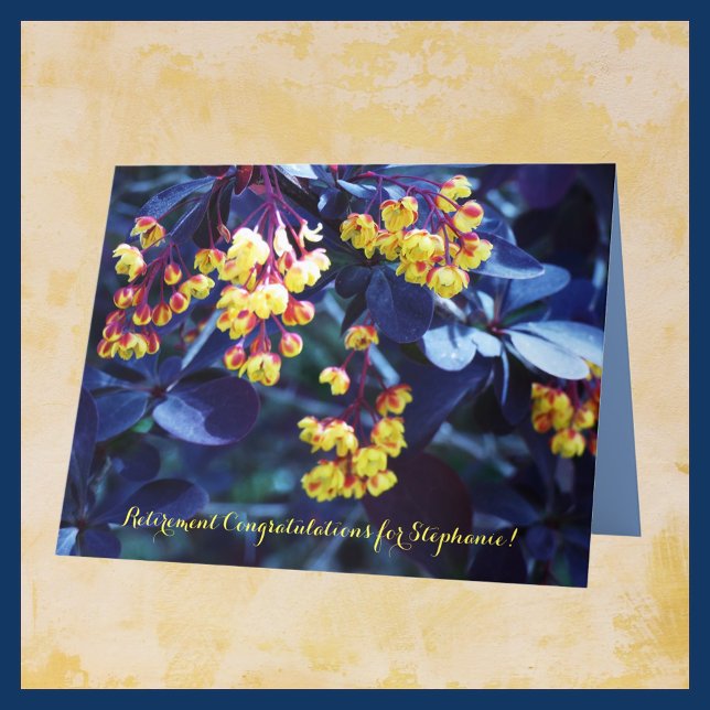 Carte JUMBO Nom personnalisé Retraite Félicitations (Créateur téléchargé)