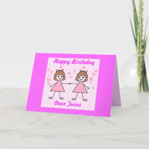 Invitations Faire Part Cartes Anniversaire Jumeaux Zazzle Fr