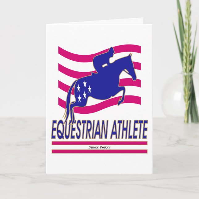 Carte Jumper Equestrian Athlete Card (Devant)