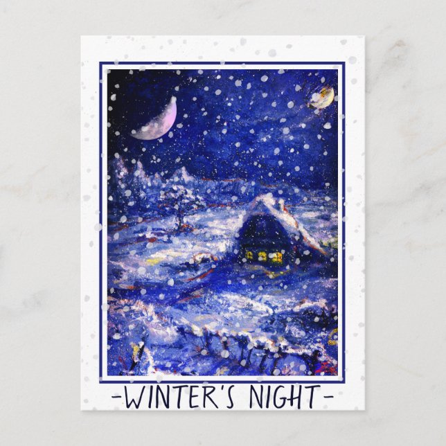 Carte Junction n° 49 : La nuit d'hiver. Croissant  (Devant)
