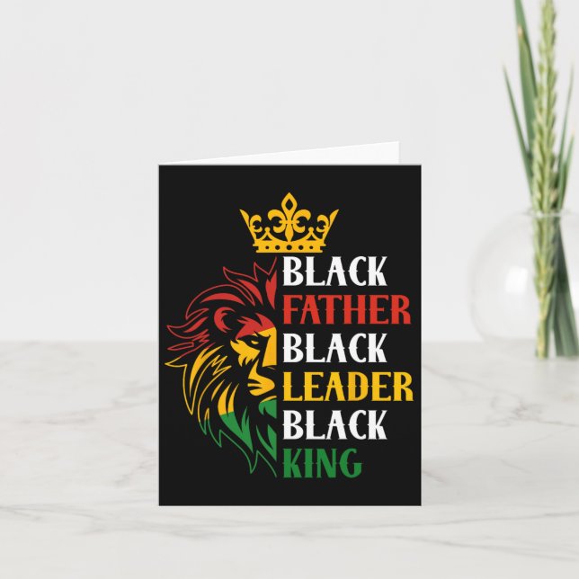 Carte Junet19e Fête des pères Black Men (Devant)