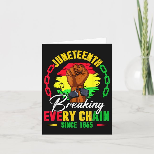 Carte Junet1 briser chaque chaîne depuis 1865 Black F (Devant)