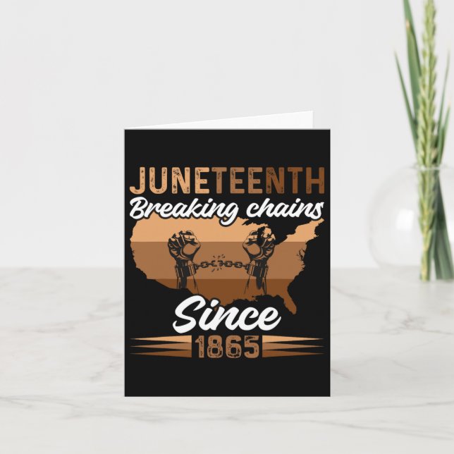 Carte Juneteenth afro-américain 1865 (Devant)