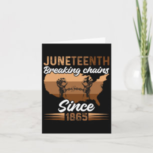 Carte Juneteenth afro-américain 1865