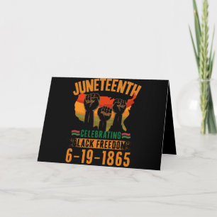 Carte Juneteenth Célébrant la liberté noire 186 Africain