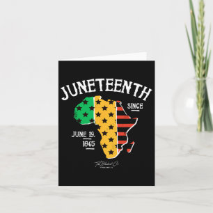 Carte Juneteenth depuis 1865 Afro-Américain