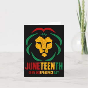 Carte Juneteenth est mon jour de l'indépendance Black Ki