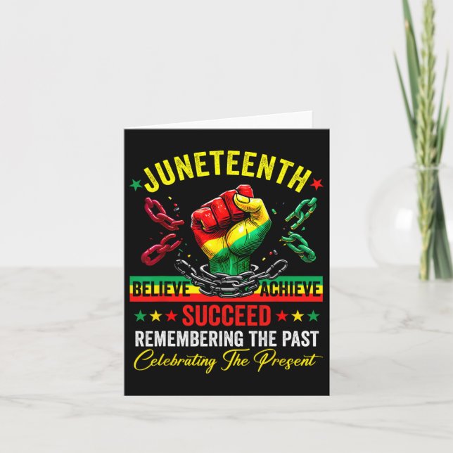 Carte Juneteenth est mon jour de l'indépendance Fierté n (Devant)