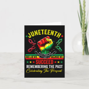 Carte Juneteenth est mon jour de l'indépendance Fierté n