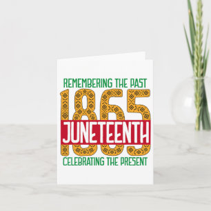 Carte Juneteenth histoire noire afro-américaine 1865 jui