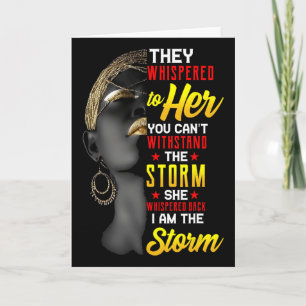 Carte Juneteenth Je Suis La Tempête Femmes Noires Mois D