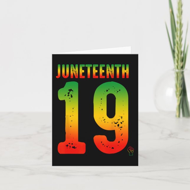Carte Junetten Ancêtres noirs afro-américains Liberedo (Devant)