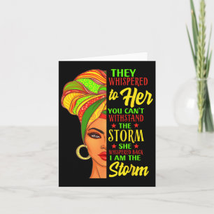 Carte Junetten Black History Africaine Femme Afro Je Sui