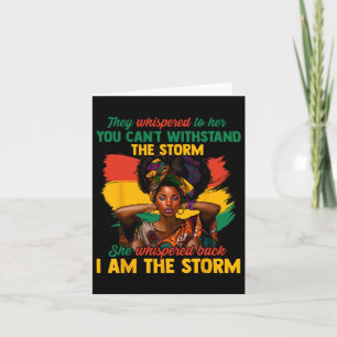 Carte Junetten Je Suis La Tempête Black Women Historien