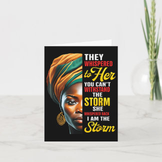 Carte Junetten Je Suis La Tempête Black Women Historien