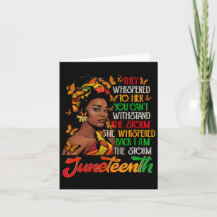 Carte Junetten Je Suis La Tempête Black Women Historien