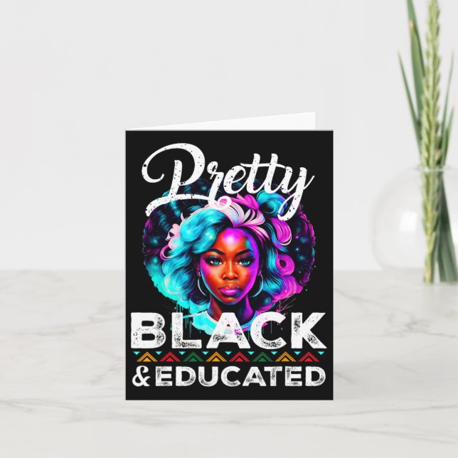 Carte Junetty Plutôt Noir Et Éduqué Noir Africain (Devant)
