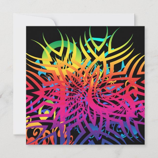 Carte Jungle Abstraite (Devant)