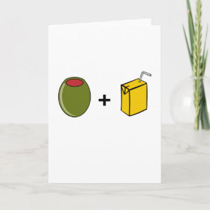 Carte Jus olive je t'aime