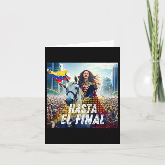 Carte Jusqu'à la fin Maria Corina Machado  (Devant)